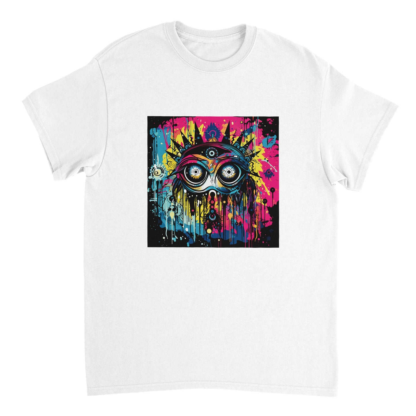Camiseta unisex con cuello redondo y peso pesado