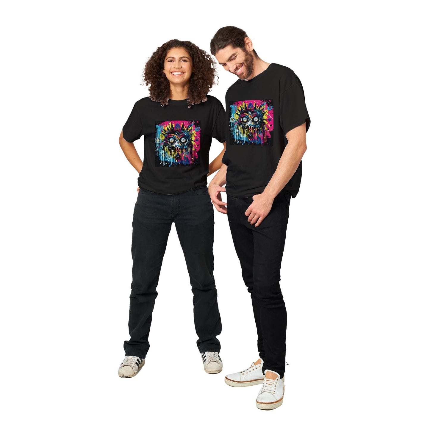 Camiseta unisex con cuello redondo y peso pesado