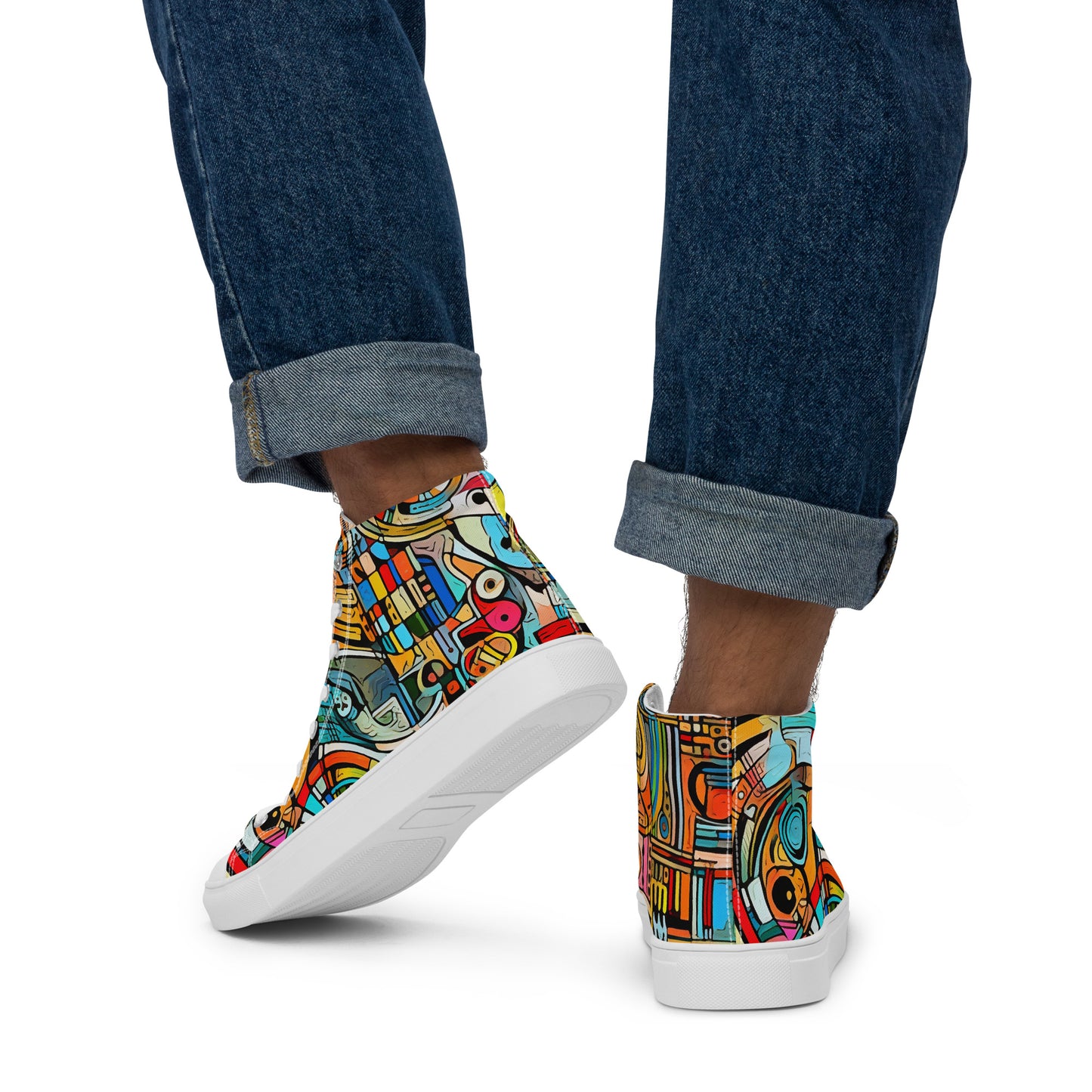 M.O.E Men’s high top canvas shoes