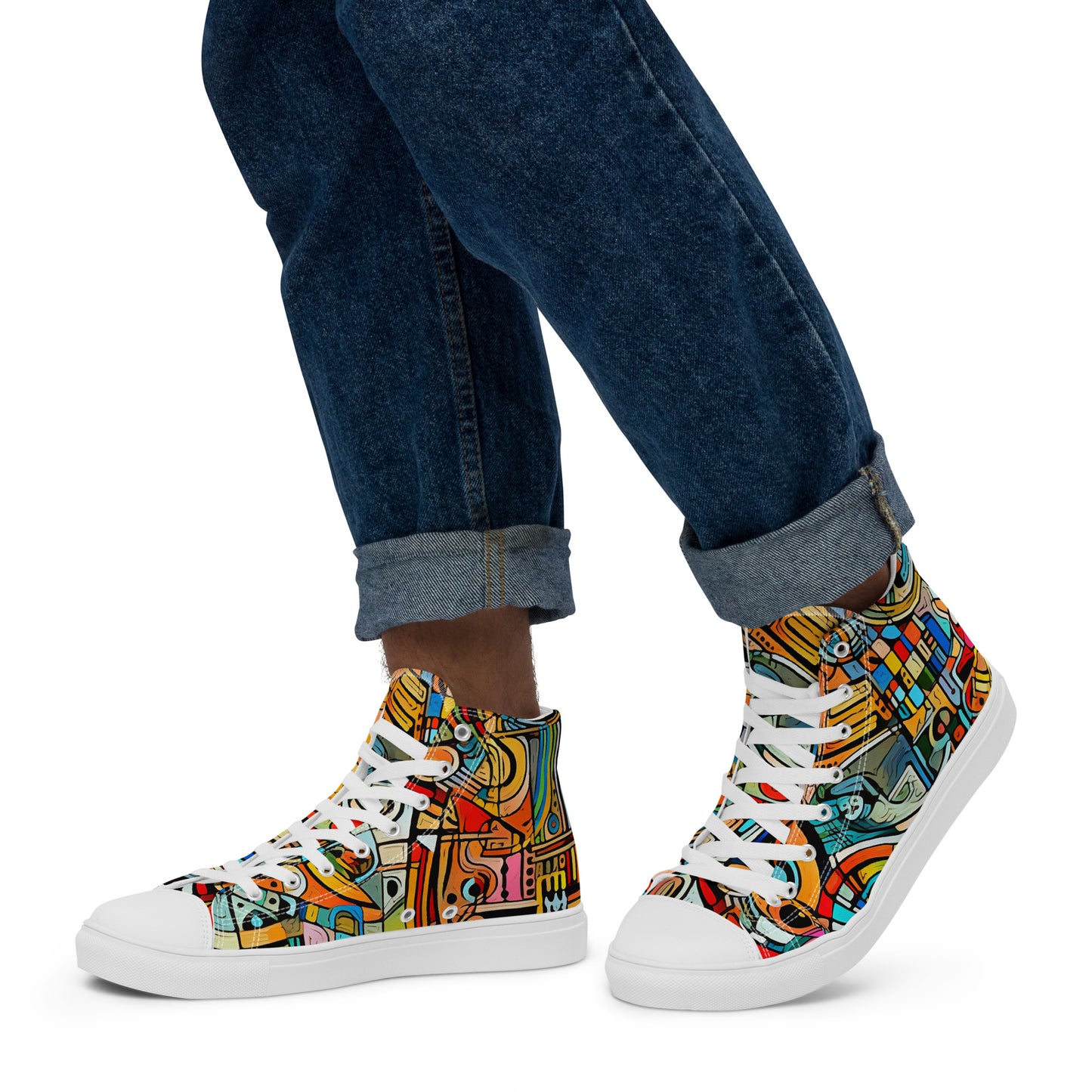 M.O.E Men’s high top canvas shoes