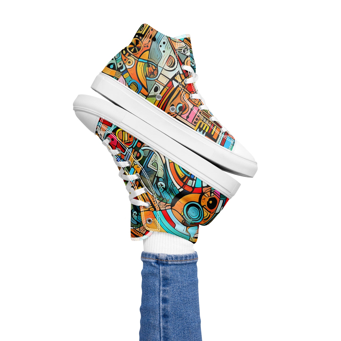 M.O.E Women’s high top canvas shoes