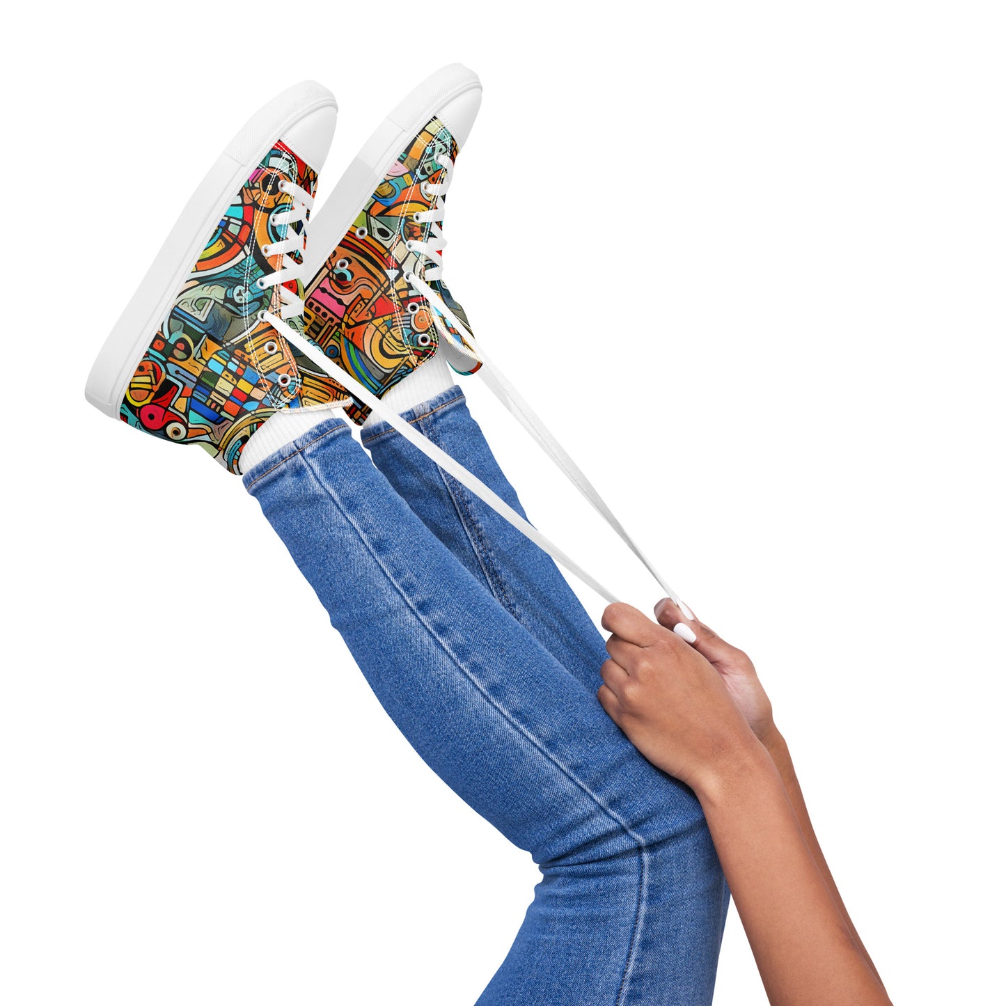 M.O.E Women’s high top canvas shoes